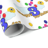 Gelukkige verjaardag cadeaupapier (Rol Hoek)