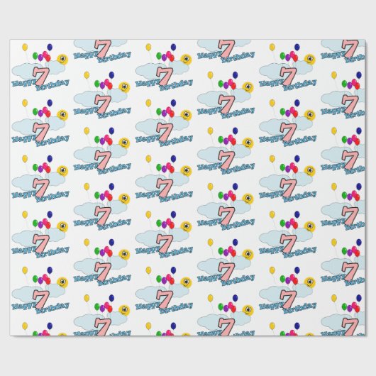 Gelukkige verjaardag cadeaupapier (Vlak)