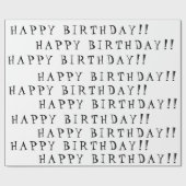 Gelukkige verjaardag cadeaupapier (Vlak)