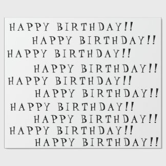 Gelukkige verjaardag cadeaupapier