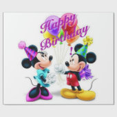 Gelukkige verjaardag cadeaupapier (Vlak)