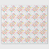 gelukkige verjaardag cadeaupapier (Vlak)