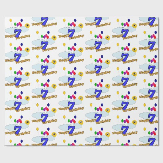 Gelukkige verjaardag cadeaupapier (Vlak)