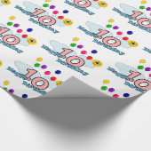 Gelukkige verjaardag cadeaupapier (Hoek)