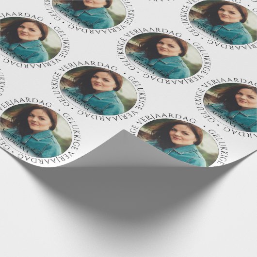 gelukkige verjaardag cadeaupapier (Hoek)