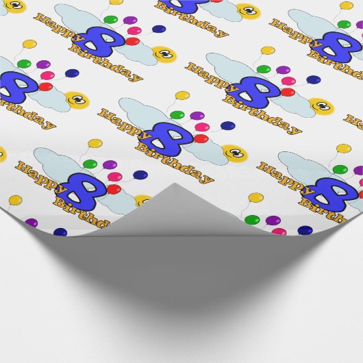 Gelukkige verjaardag cadeaupapier (Hoek)