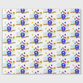 Gelukkige verjaardag cadeaupapier (Vlak)