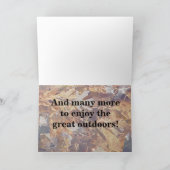 Gelukkige Verjaardag Camo Buitenshuis Kaart (Binnen)