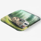 Gelukkige Verjaardag Camping Papieren Bordje (Gebogen)