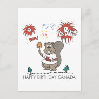 Gelukkige Verjaardag Canada Briefkaart