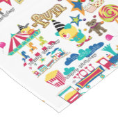 Gelukkige Verjaardag Carnaval Circus Korte Tafello Korte Tafelloper (Hoek)