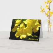 Gelukkige verjaardag! Carolina Jasmine kaart (Gele Bloem)