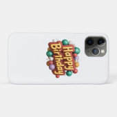 gelukkige verjaardag Case-Mate iPhone case (Achterkant (horizontaal))