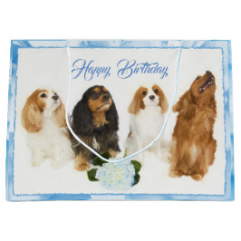 Gelukkige verjaardag Cavalier King Charles Spaniel Groot Cadeauzakje