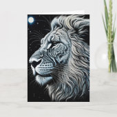Gelukkige Verjaardag Celestial Lion Ai Art Kaart (Voorkant)