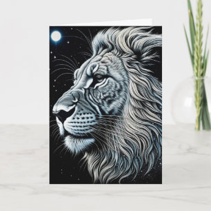 Gelukkige Verjaardag Celestial Lion Ai Art Kaart