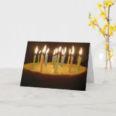 Gelukkige Verjaardag Cheesecake Kaart (Gele Bloem)