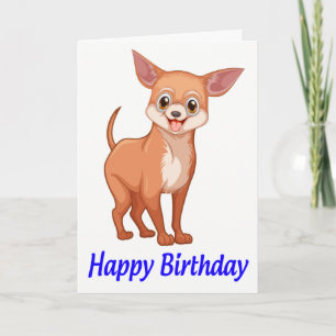 Gelukkige verjaardag Chihuahua-hond Moeder Puppy's Kaart