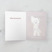 Gelukkige verjaardag (Chinese hond) Kaart (Binnen)