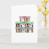 Gelukkige Verjaardag Chiropractor Cartoon Honden Kaart (Gele Bloem)