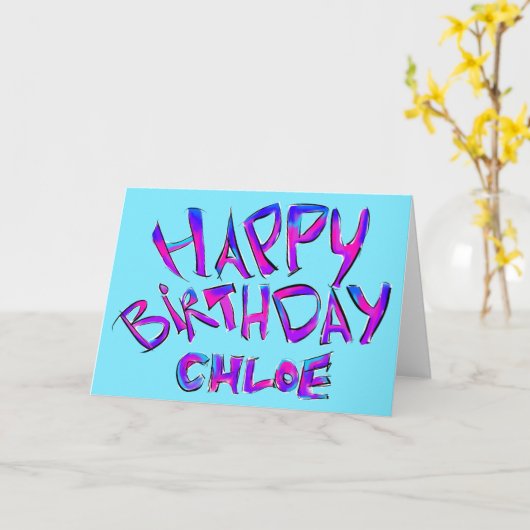 Gelukkige verjaardag - Chloe Kaart (Gele Bloem)