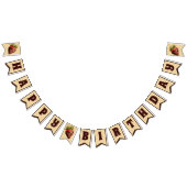 Gelukkige verjaardag chocolade bedekte aardbeien vlaggetjes (Alle)