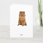 Gelukkige Verjaardag Chow Chow Puppy Hond Kaart (Achterkant)
