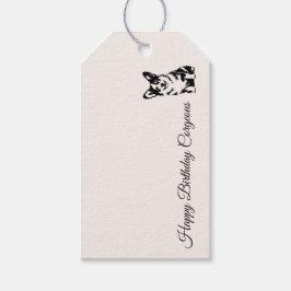 'Gelukkige verjaardag Corgeous' Corgi-liefhebbers  Cadeaulabel