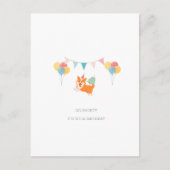 GELUKKIGE VERJAARDAG CORGI KAART (Voorkant)