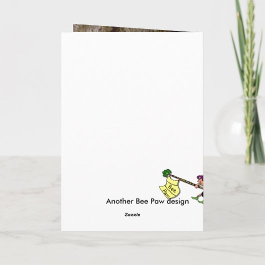 Gelukkige verjaardag, Cougar Kaart (Achterkant)