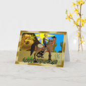 Gelukkige Verjaardag Cowboy kaart (Gele Bloem)