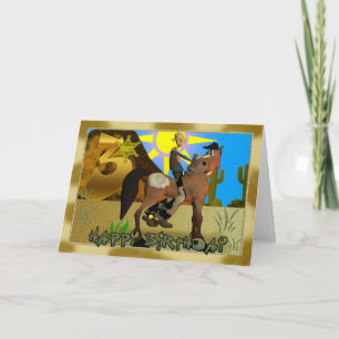 Gelukkige Verjaardag Cowboy kaart