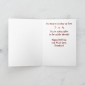 Gelukkige verjaardag, cowboy voor kleinzoon kaart (Binnen)