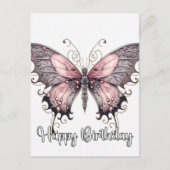 Gelukkige Verjaardag Creatief Vlinderontwerp Feestdagenkaart (Voorkant)