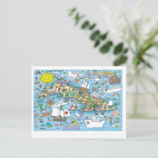 Gelukkige verjaardag Cubaan Briefkaart (Staand voorkant)