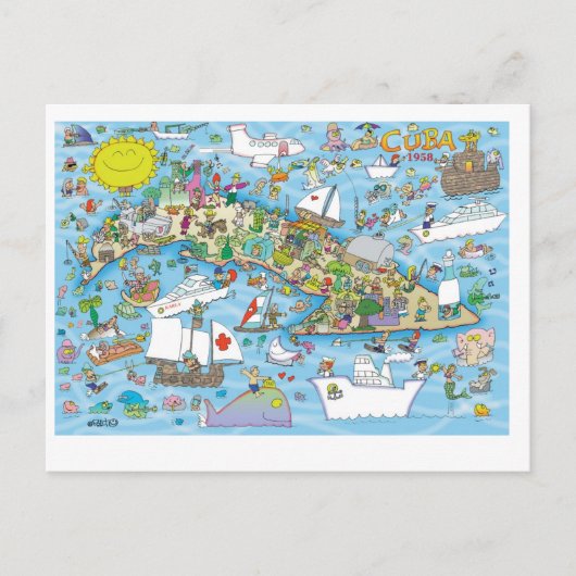 Gelukkige verjaardag Cubaan Briefkaart (Voorkant)