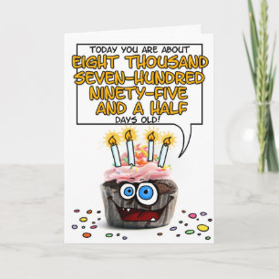 Gelukkige Verjaardag Cupcake - 24 jaar oud Kaart