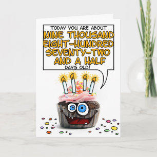 Gelukkige Verjaardag Cupcake - 27 jaar oud Kaart