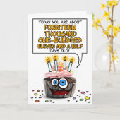 Gelukkige Verjaardag Cupcake - 38 jaar oud Kaart (Gele Bloem)