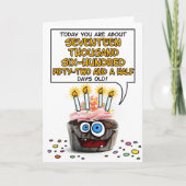 Gelukkige Verjaardag Cupcake - 48 jaar oud Kaart (Voorkant)