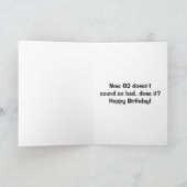 Gelukkige Verjaardag Cupcake - 82 jaar oud Kaart (Binnen)