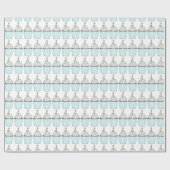 Gelukkige Verjaardag Cupcake Cake Sprinkles Kaars Cadeaupapier (Vlak)