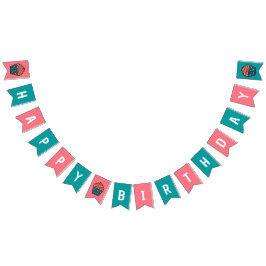 Gelukkige Verjaardag Cupcake Thema Verjaardag Part Vlaggetjes