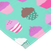 Gelukkige verjaardag cupcakes tafelkleed (Gekanteld)