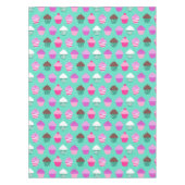 Gelukkige verjaardag cupcakes tafelkleed (Voorkant)