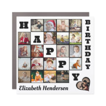 Gelukkige Verjaardag Custom 21 Photo Collage Gift