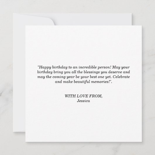 Gelukkige Verjaardag Custom 21 Photo Collage Gift Bedankkaart (Achterkant)