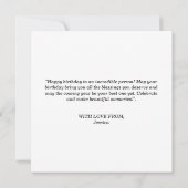 Gelukkige Verjaardag Custom 21 Photo Collage Gift Kaart (Achterkant)