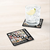 Gelukkige Verjaardag Custom 21 Photo Collage Gift Kartonnen Onderzetters (Insitu)