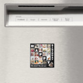 Gelukkige Verjaardag Custom 21 Photo Collage Gift Magneet (Insitu (Vaatwasser))